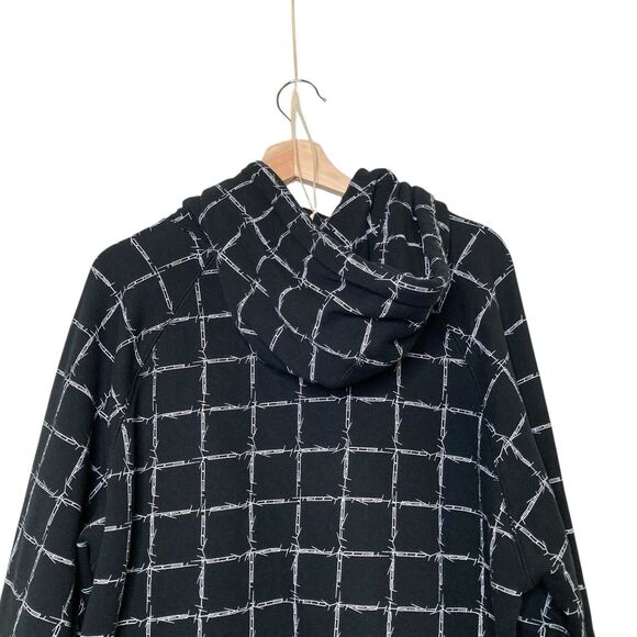 Teddy Fresh Barbed Wire Hoodie Men’s L 2020 Black Sweatshirt All Over Print Logo - Picture 4 of 12